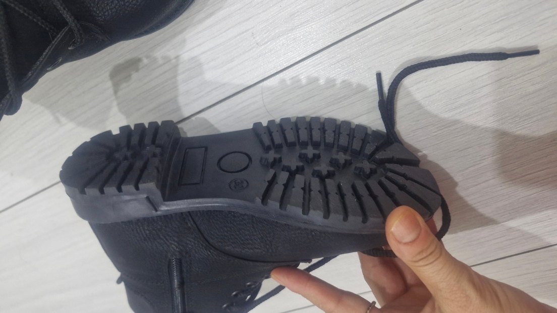 Siyah Bağcıklı yandan fermuarlı Çocuk Bot - Görsel 5