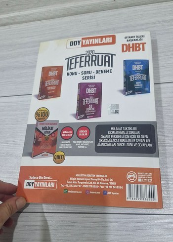 DHBT 2020 Teferruat Konu Anlatımlı Soru Bankası - Görsel 7