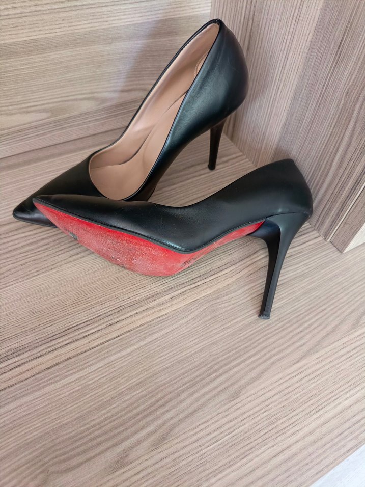 stiletto siyah mat iyi durumda - Görsel 3