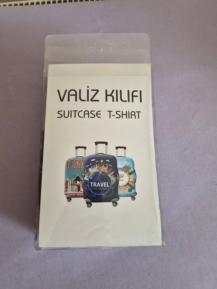 Renkli Baskılı Kedi Görünümlü Bavul Kılıfı - Görsel 5