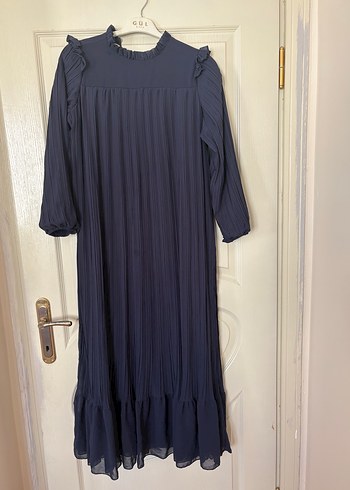 Gri uzun elbise - Görsel 2