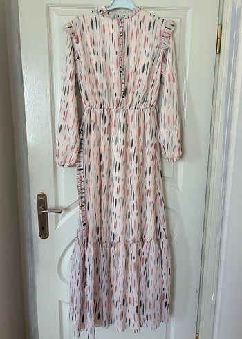 Fermuarlı Desenli elbise - Görsel 2