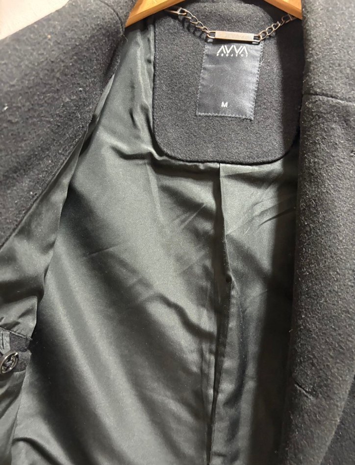 Avva erkek siyah kaban - Görsel 3