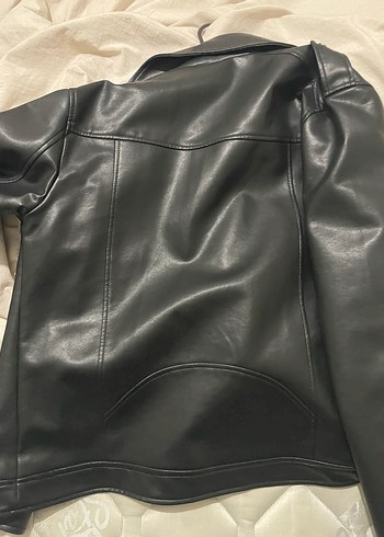 Siyah Deri ceket erkek - Görsel 4