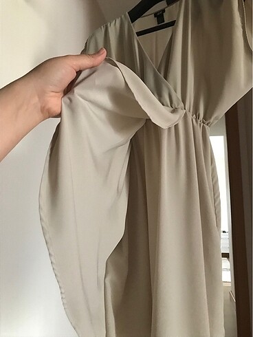 H&M HM bej elbise