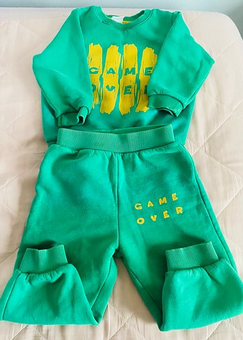 Yeşil Bebek Erkek Eşofman Takımı