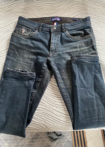 U.S Polo Assn. Us Polo Assn Erkek Kot Koyu Mavi Denim Jean