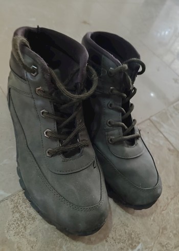 Gri Bağcıklı Erkek Street Style Bot - Görsel 2