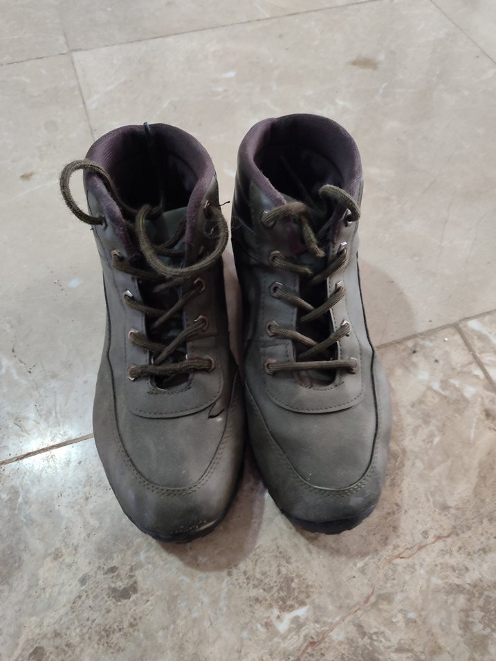 Gri Bağcıklı Erkek Street Style Bot - Görsel 3