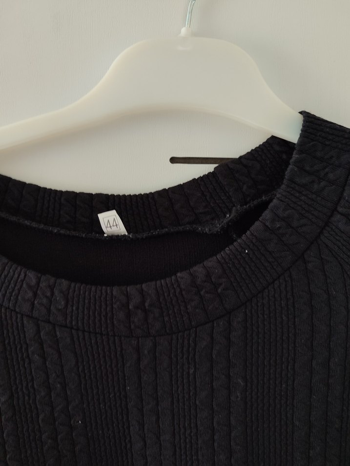 Gri Düğmeli Kadın Triko Elbise - Görsel 2