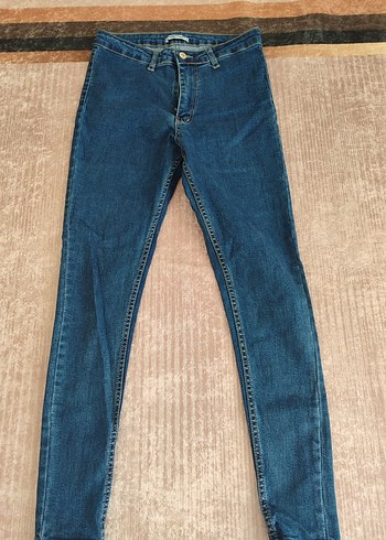 Kadın Mavi Denim Normal Boy Jean - Görsel 2