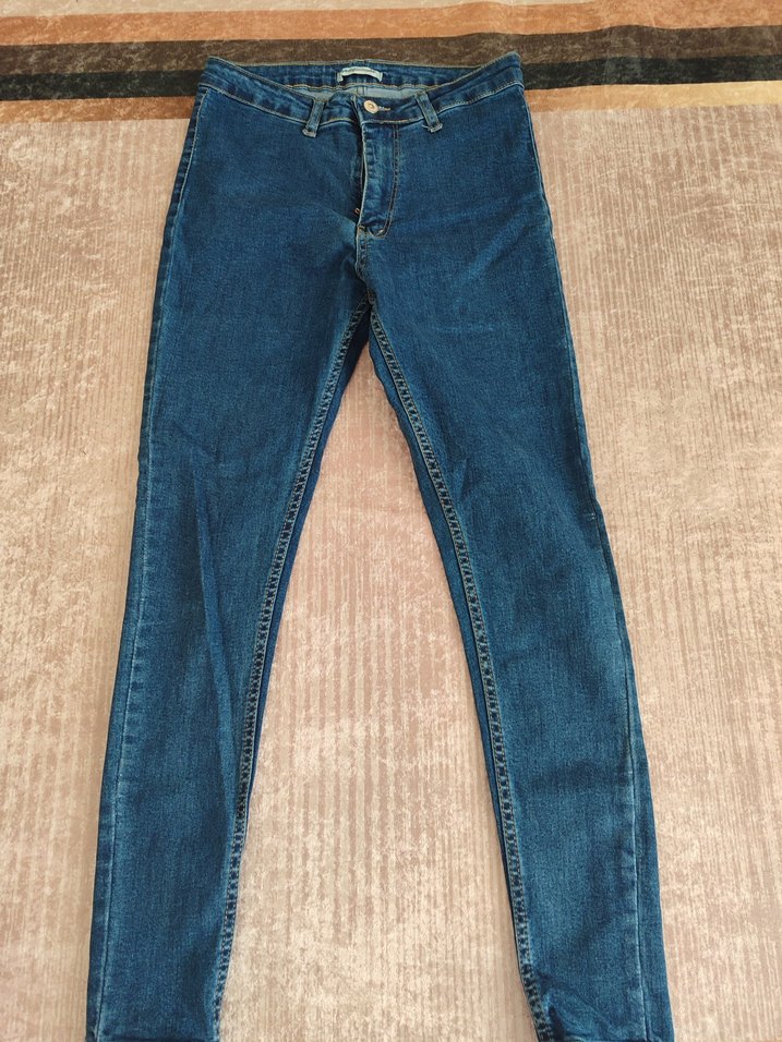 Kadın Mavi Denim Normal Boy Jean - Görsel 2