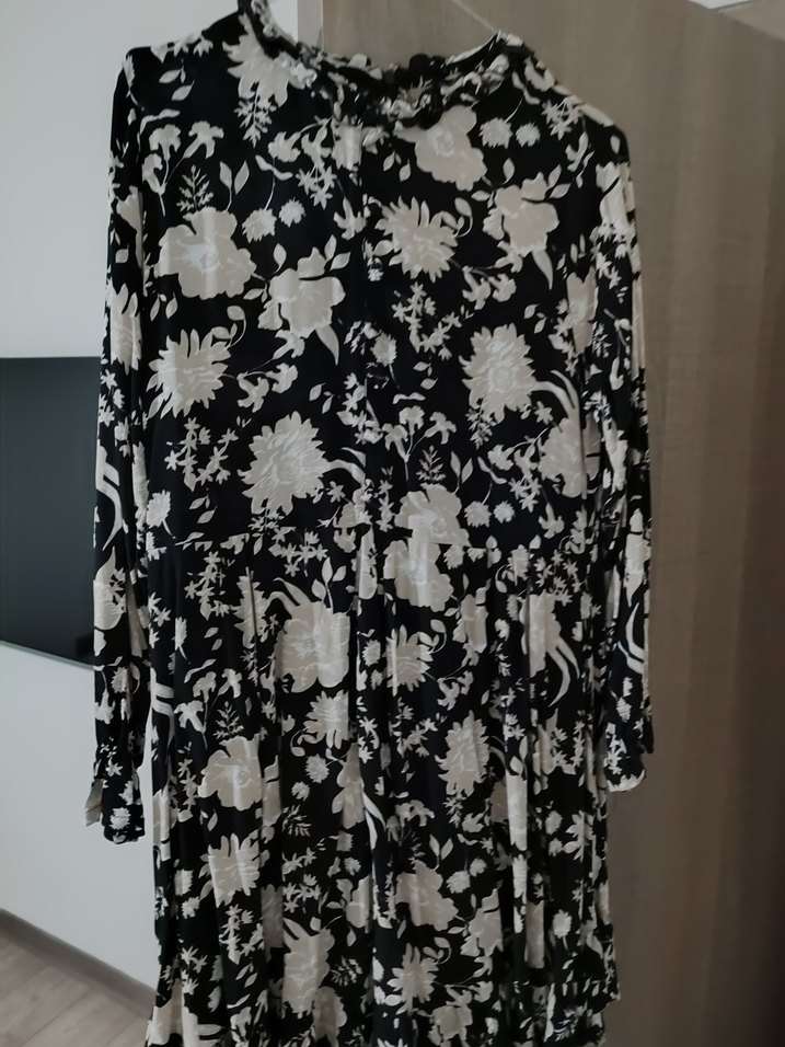 Çiçek Desenli Uzun Kollu  Bluz - Görsel 2