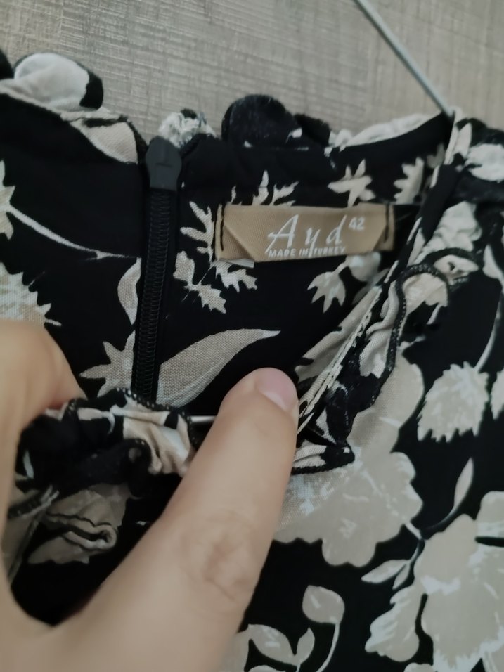 Çiçek Desenli Uzun Kollu  Bluz - Görsel 3