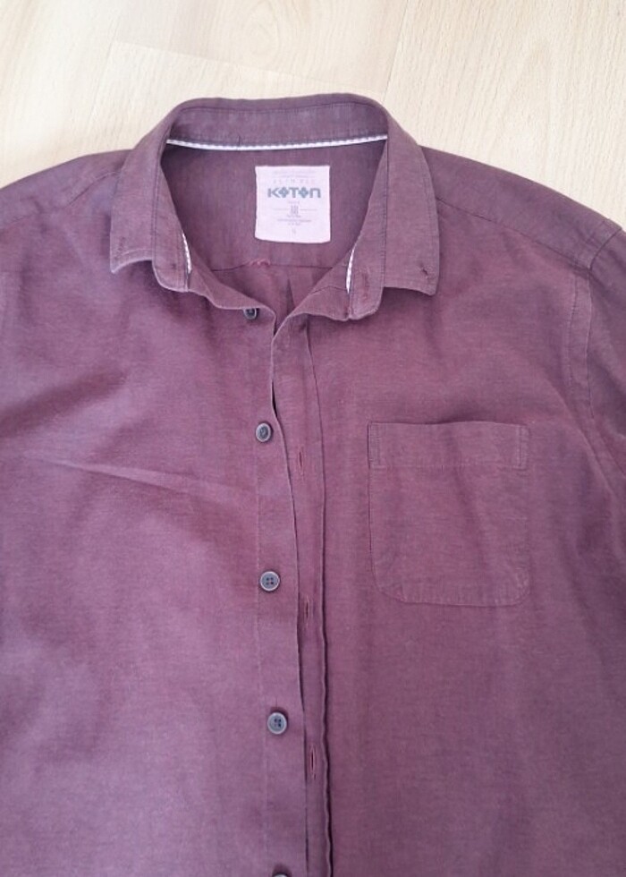 Bordo gömlek  - Görsel 2