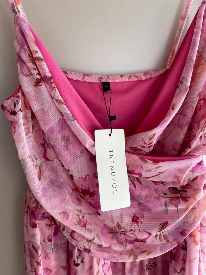 Pembe Bohem Mini Elbise - Görsel 2