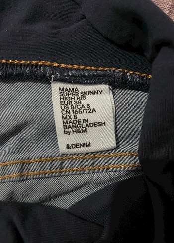 Mavi Hamile Kot Pantolon - Görsel 4