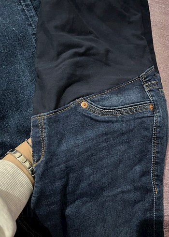 Mavi Hamile Kot Pantolon - Görsel 2