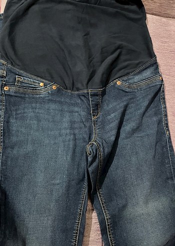 Mavi Hamile Kot Pantolon - Görsel 3