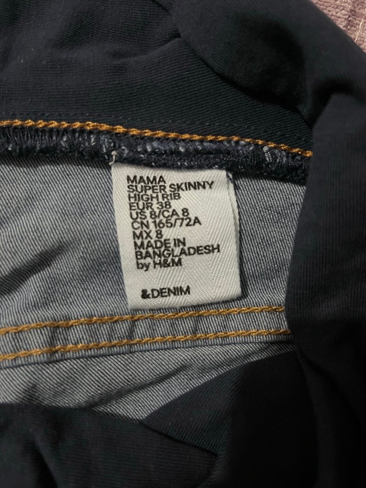 Mavi Hamile Kot Pantolon - Görsel 4