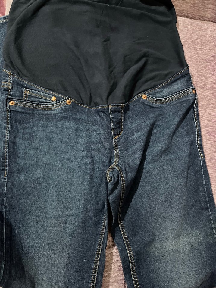 Mavi Hamile Kot Pantolon - Görsel 3