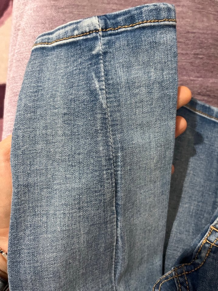 Denim Hamile Pantolonu, Orta Boy, Mavi - Görsel 2