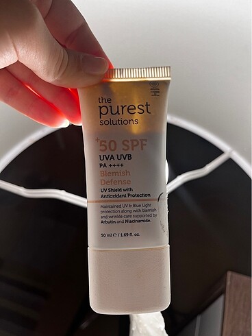 purest 50spf güneş kremi yeni