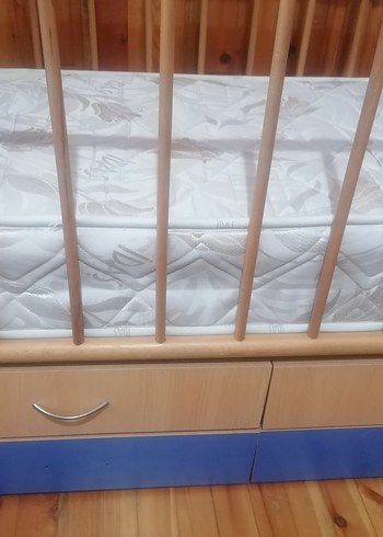 2K Beyaz Bebek Sepeti ve Beşik