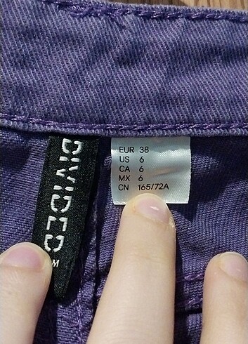 38 Beden mor Renk hm mor pantolon