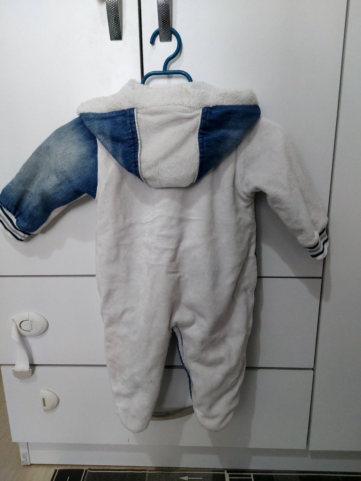 Bebek Erkek Kapüşonlu 1Tulum - Görsel 3