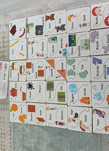Diğer Zıt Kavramlar Eşleştirme Kartları