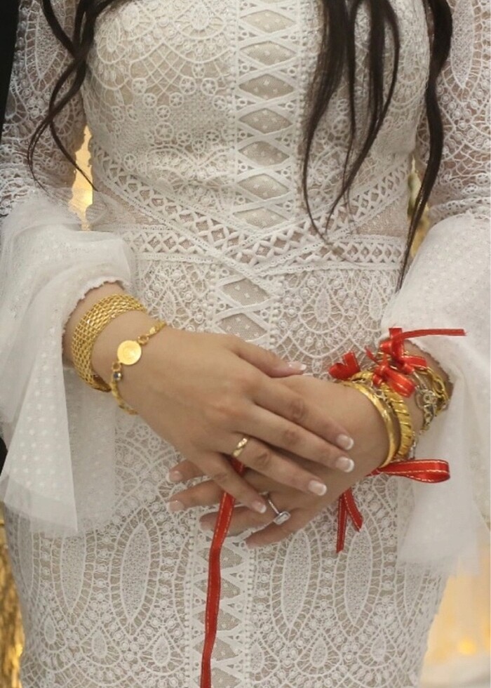 Beyaz abiye elbise - Görsel 3