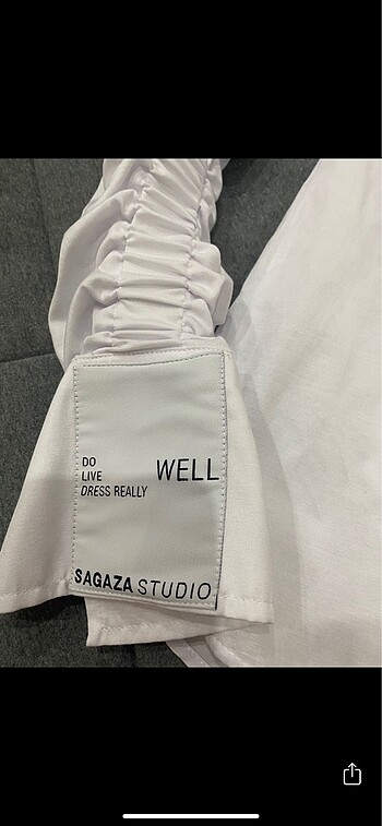 Sagaza beyaz gömlek - Görsel 2