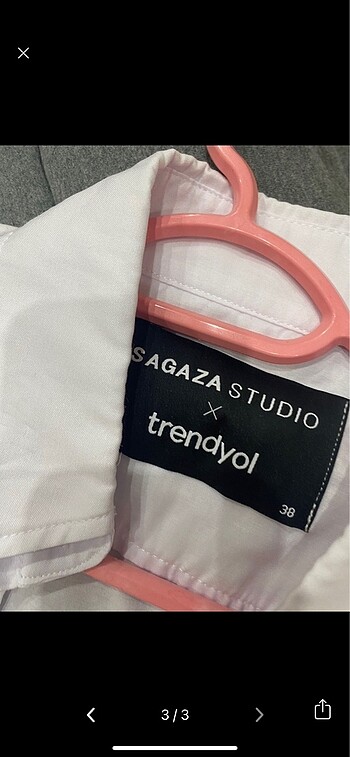 Sagaza beyaz gömlek - Görsel 3