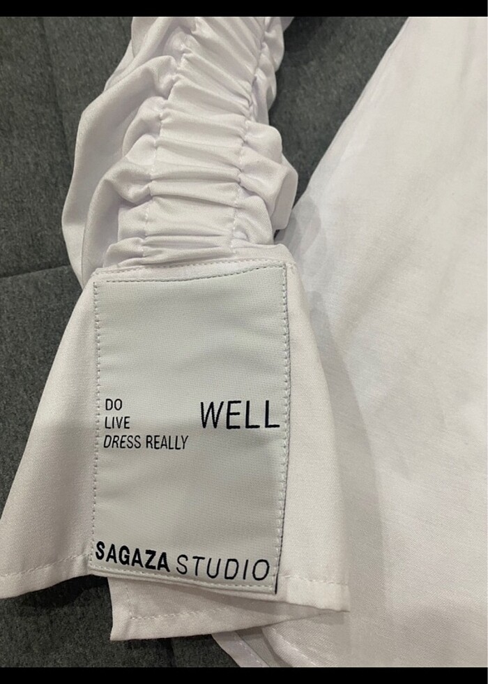 Sagaza beyaz gömlek - Görsel 2