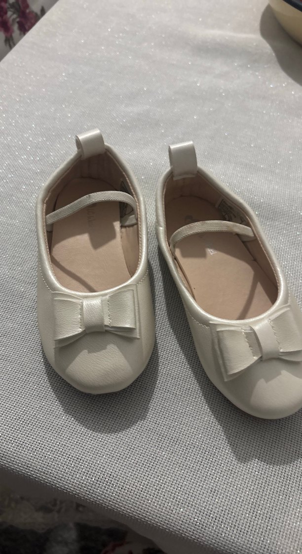 Kız Çocuk Beyaz Tokalı Babet - Görsel 2