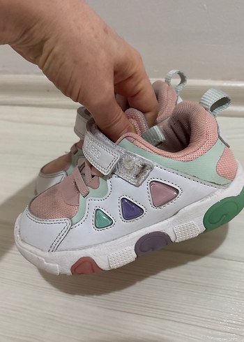 Kız Çocuk Pembe Cırtcırtlı Spor Ayakkabı - Görsel 3