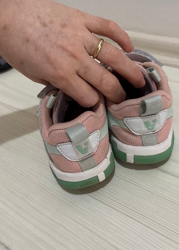 Kız Çocuk Pembe Cırtcırtlı Spor Ayakkabı - Görsel 7