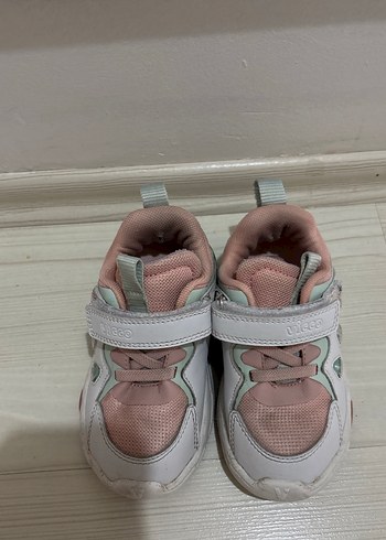 Kız Çocuk Pembe Cırtcırtlı Spor Ayakkabı - Görsel 2