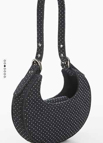 Mango Mango Sert Parlak Denim Çanta