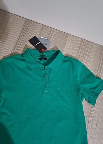 Fabrika Bayan Fabrika marka polo yaka kadın t-shirt