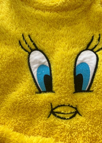 Diğer Kız Çocuk Sarı Peluş Pijama Takımı