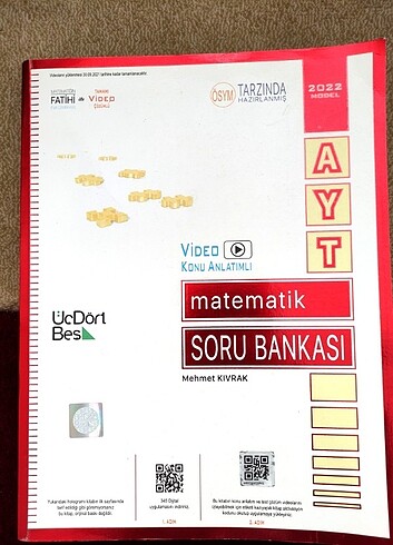 345 AYT MATEMATİK SORU BANKASI 2022