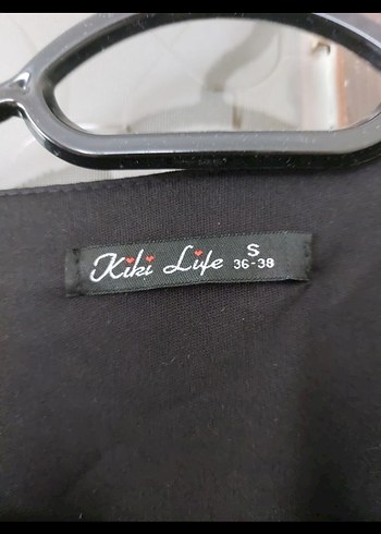 Uzun Siyah Drapeli  Elbise - Görsel 2