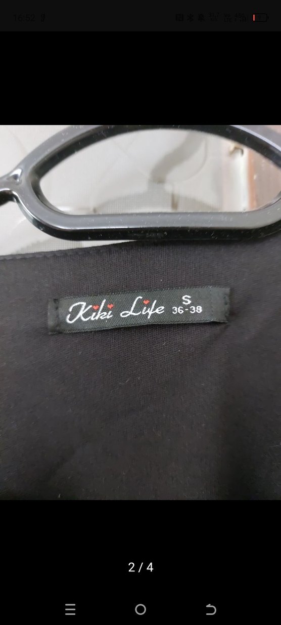 Uzun Siyah Drapeli  Elbise - Görsel 2