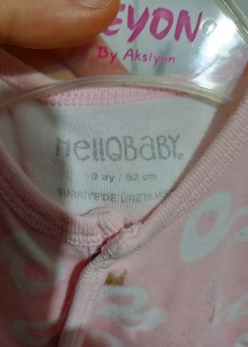 Düğmeli Pembe Bebek Kız Tulum - Görsel 3