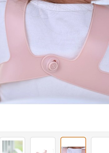 Oioi Pembe Pastel Bebek Önlüğü 39cm - Görsel 2