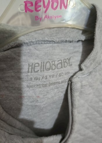 Kız Bebek Gri Örgü Tulum - Görsel 2