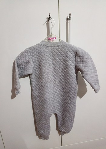 Kız Bebek Gri Örgü Tulum - Görsel 3