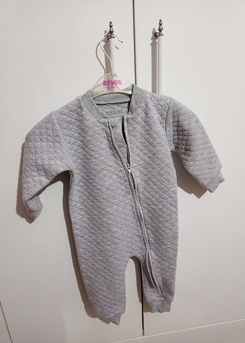 Kız Bebek Gri Örgü Tulum - Görsel 4